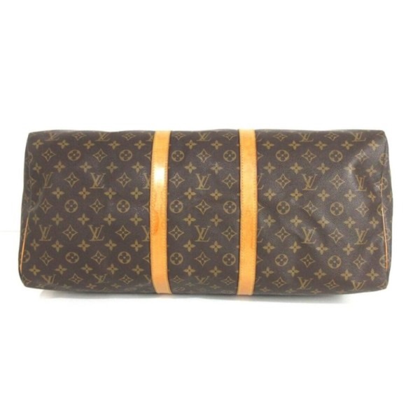 100% Authentic LOUIS VUITTON Keepall 55 Brown Monogram Travel Bag - Picture 3 of 15